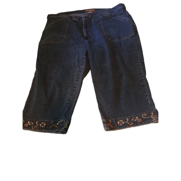 LLIZ AND ME  CROP BOYFRIEND JEAN VINTAGE STRETCH PANTS WOMEN PLUS  SIZE 2… - Picture 1 of 3